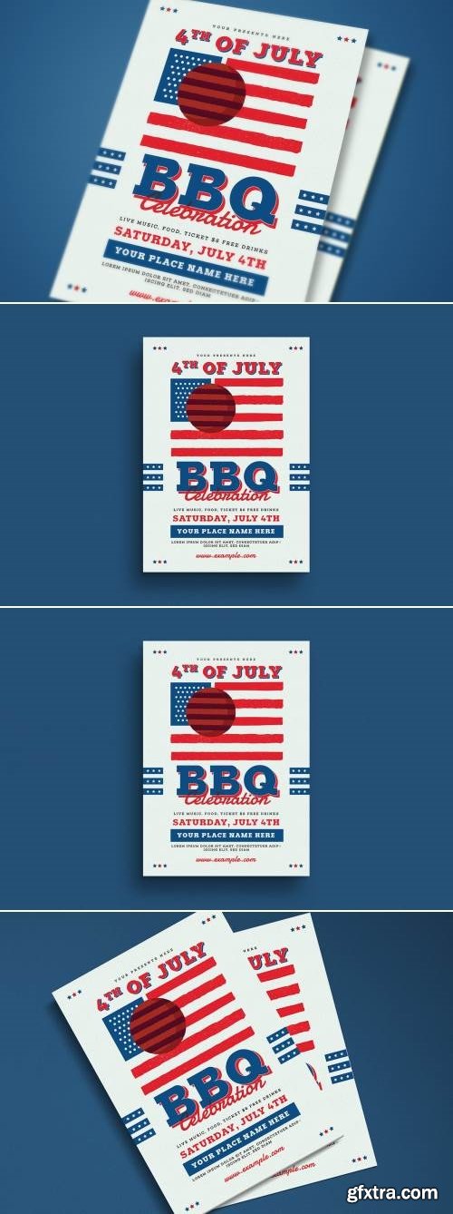 4th Of July BBQ Party Flyer