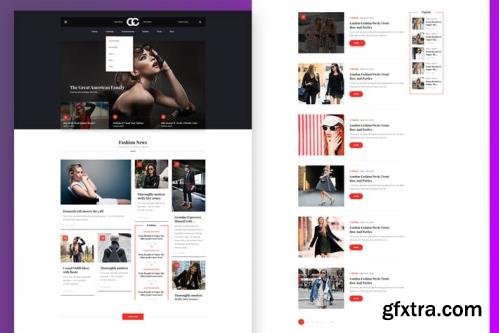 CC - Fashion & Magazine PSD Template