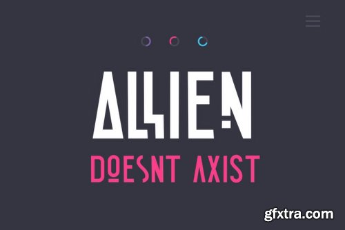 Allien Font Family - 2 Fonts