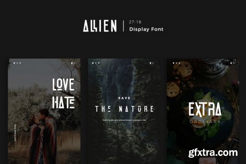 Allien Font Family - 2 Fonts