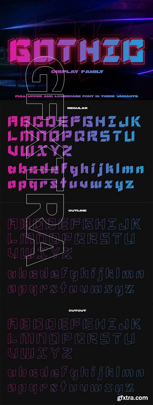 CreativeMarket - NF Gothic - Display Font 2581001