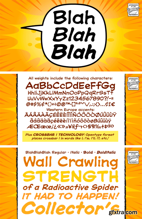 Blah Blah Blah Font Family