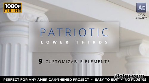 Videohive Patriotic Lower Thirds 18139016