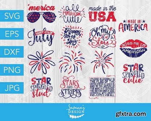 CM - 4th of July SVG Bundle July Fourth 2493329