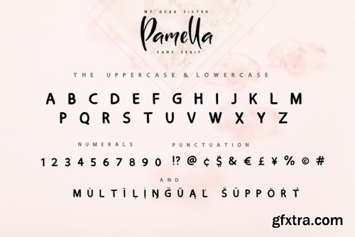 Sister Pamella Font Family - 2 Fonts