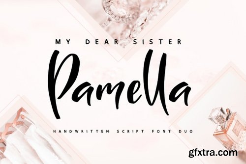 Sister Pamella Font Family - 2 Fonts