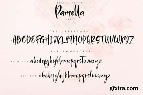 Sister Pamella Font Family - 2 Fonts