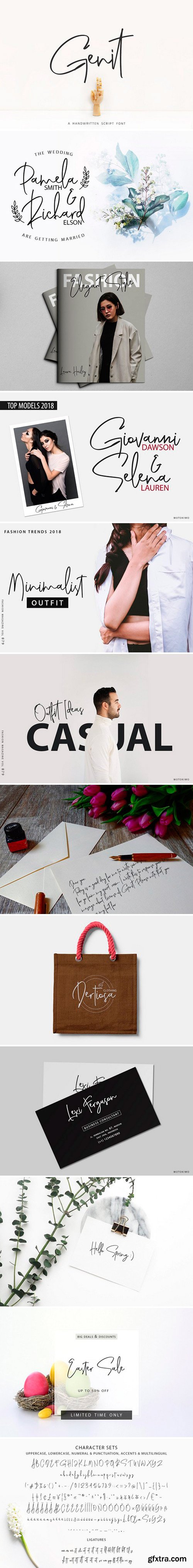 CM - Genit - Classy Handwritten Font 2517925