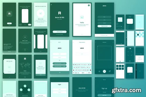 Arco - Wireframe Mobile UI Kit
