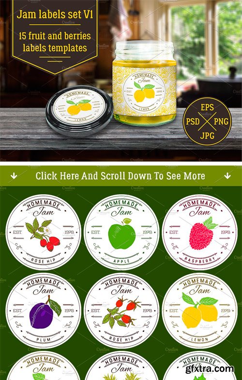 CM - Jam Labels Design Template vol.1 2504547