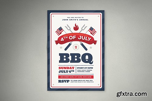 4th Of July BBQ Flyer 01