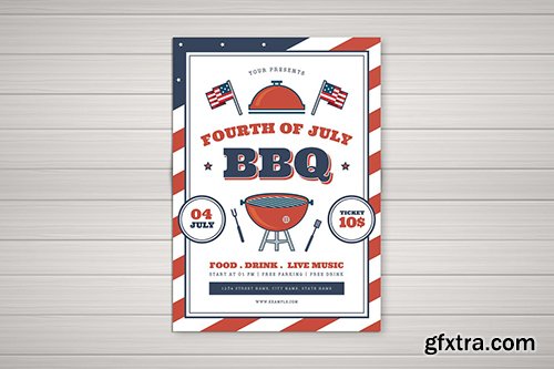 4th Of July BBQ Flyer 02