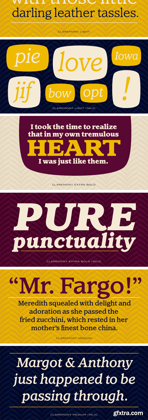 Claremont Font Family