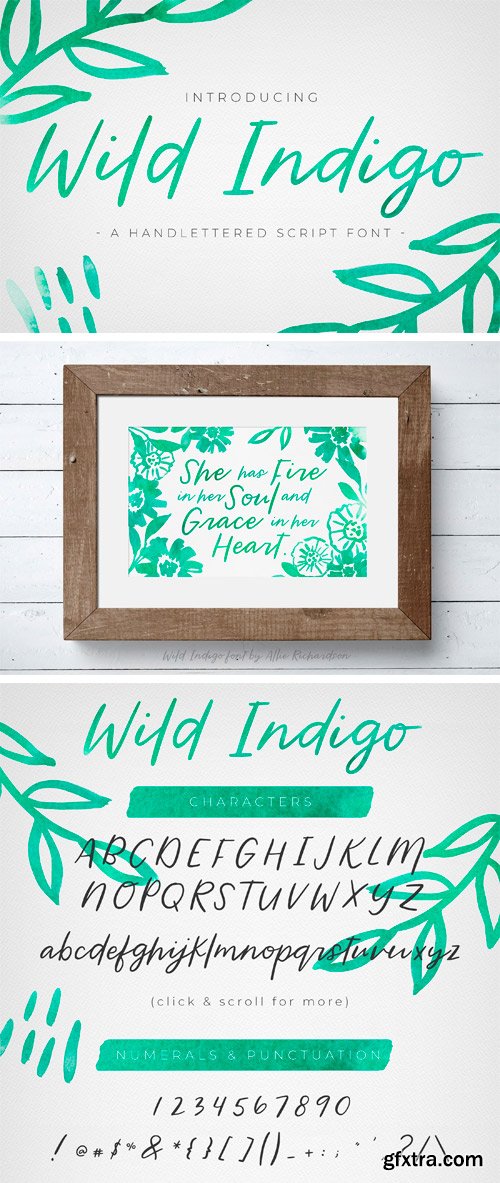 CM - Wild Indigo Script Font 2508498