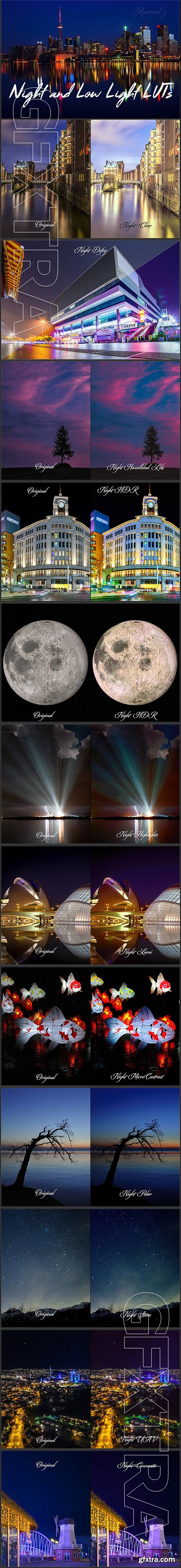 CreativeMarket - Night and Low Light LUTs 2594704