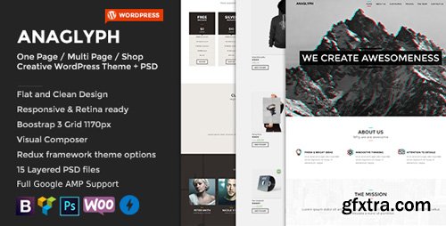 ThemeForest - ANAGLYPH v4.1 - One page / Multi Page WordPress Theme - 7874320