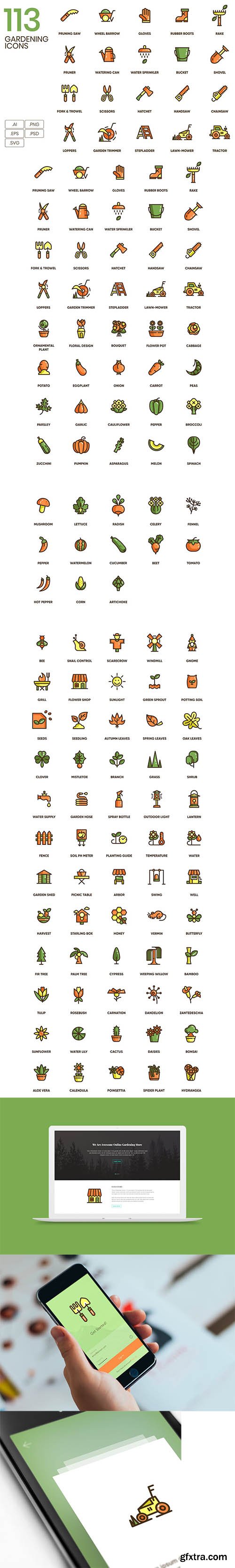 113 Gardening Icons