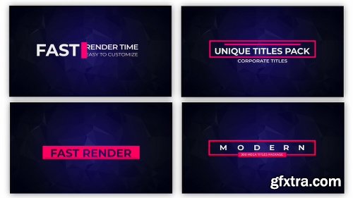 Videohive Mogrt Titles - 250 Animated Titles for Premiere Pro & After Effects 21765077