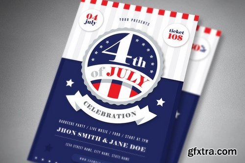 Modern 4th Of July Flyer