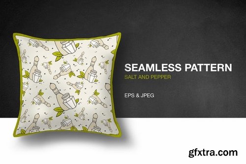 Salt and Pepper Seamless Pattern