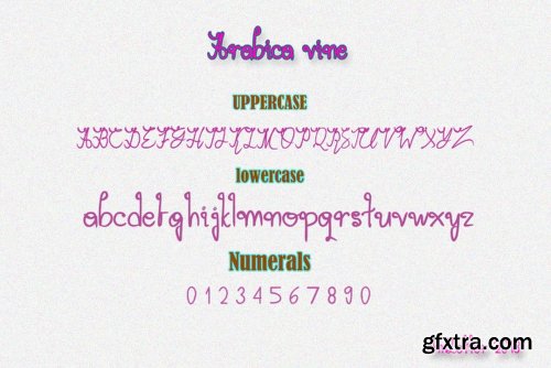 Arabica Vine Font