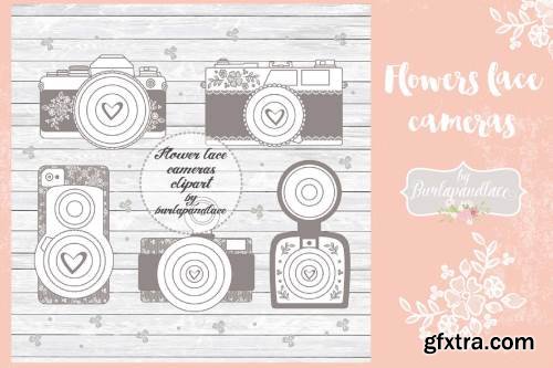 Flower Cameras clip art