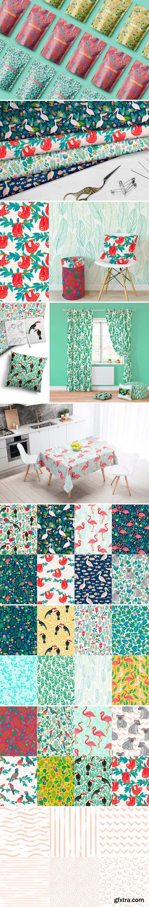 CM - TROPICANA, 30 Seamless Patterns 2517988