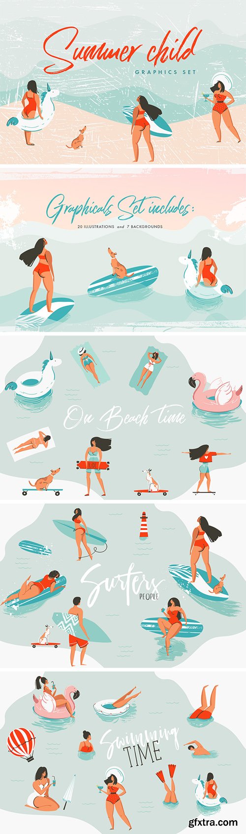 Summer Child Graphics - Vector & Transparent Png Elements