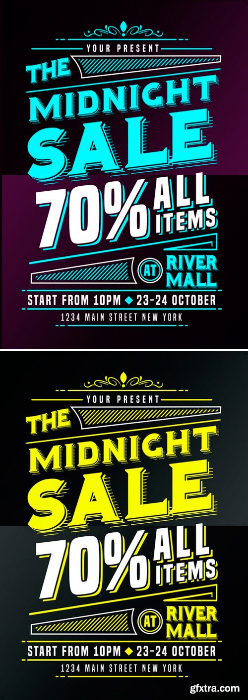 CM - Midnight Sale Flyer Poster 2516419