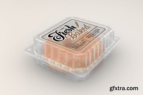 Medium Clamshell Container Packaging Mockup