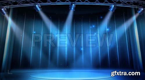 Blue Stage Lighting Background - Motion Graphics 88098