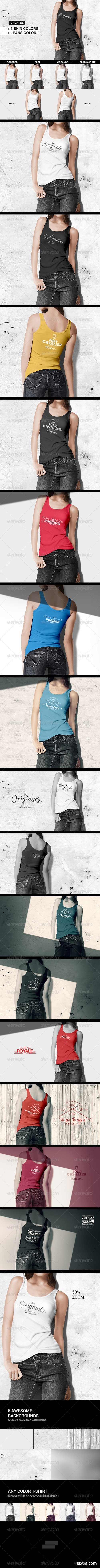 Graphicriver - Women Tank Shirt Mock-up 8597690