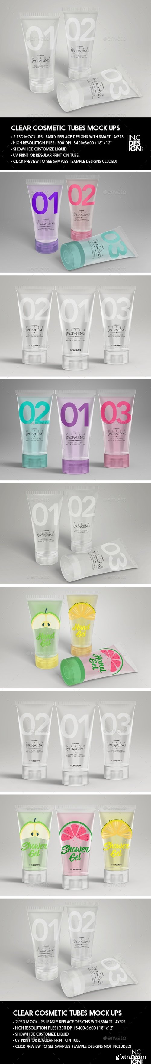 Graphicriver - Clear Cosmetic Tube MockUps 20753300