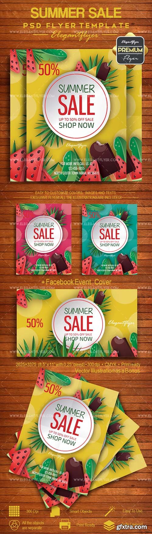 Summer Sale – Flyer PSD Template