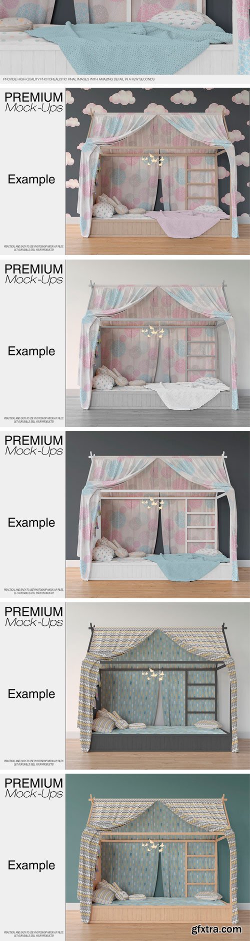 CM - Kids Bedroom Mockup Set 2461159