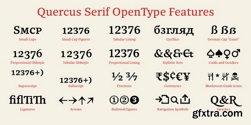 Quercus 10 Font Family