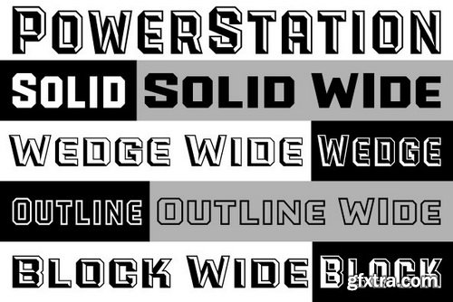 PowerStation Font Family