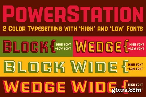 PowerStation Font Family