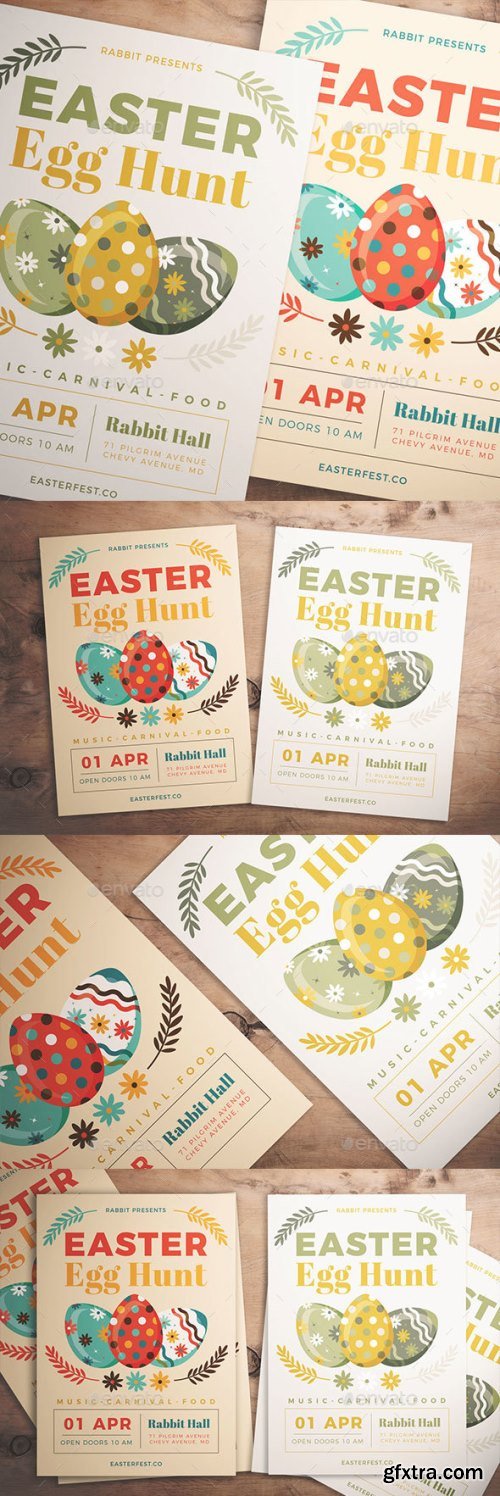 Graphicriver - Easter Egg Hunt Flyer 21457391