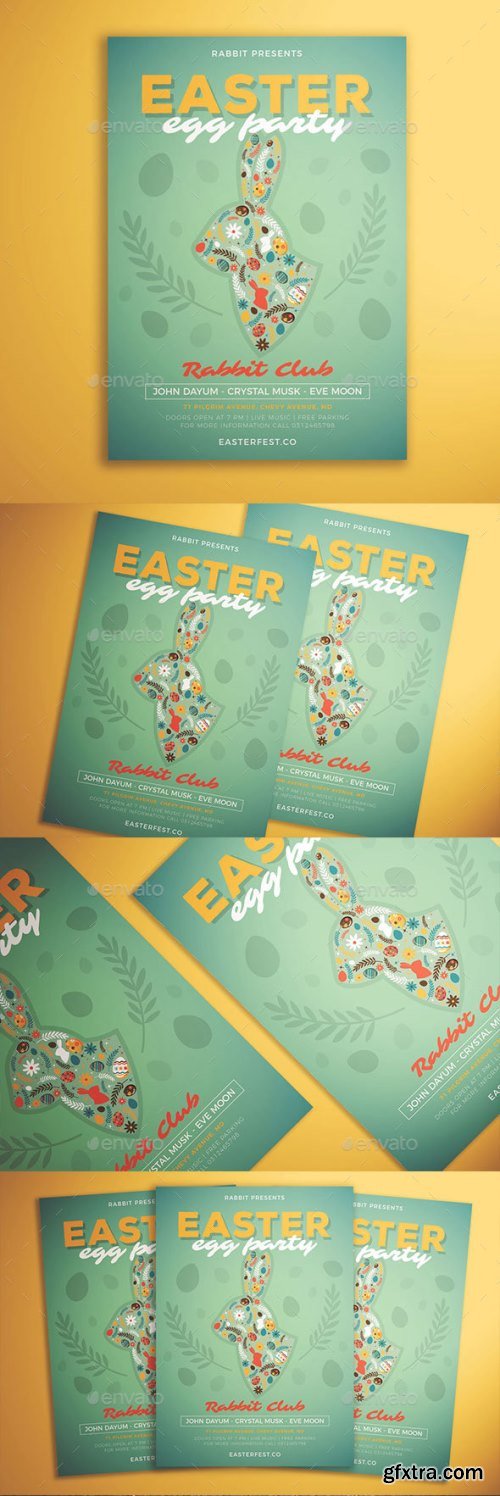 Graphicriver - Easter Egg Party Flyer 21457367