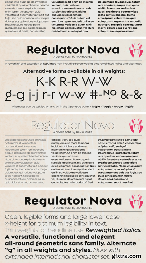 Regulator Nova Font Family