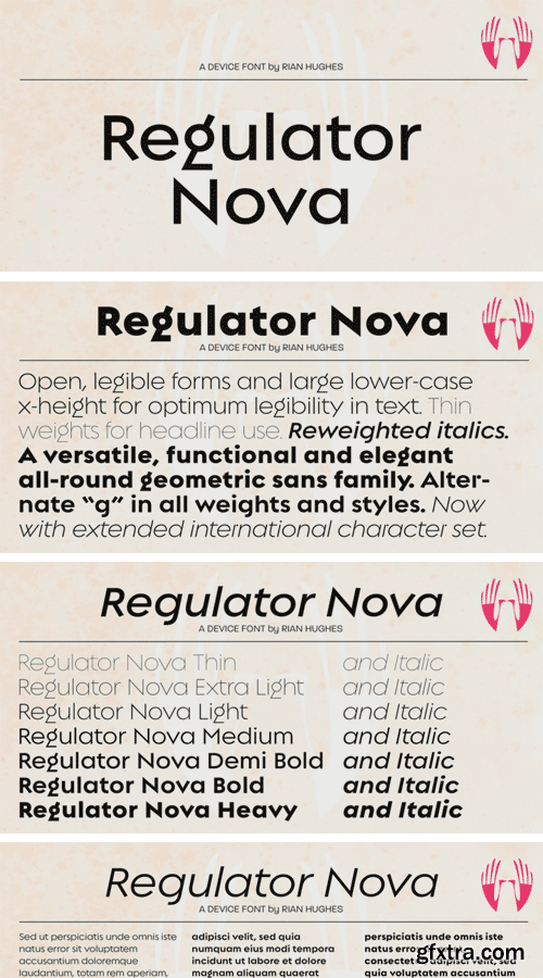 Regulator Nova Font Family