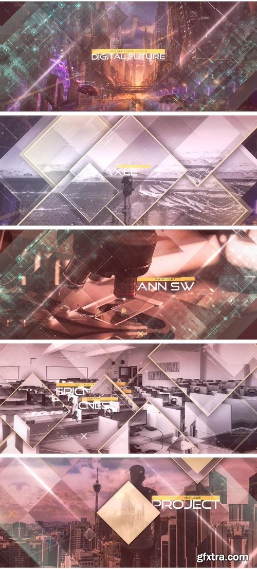 Videohive Digital Future Photo Opener 21223264