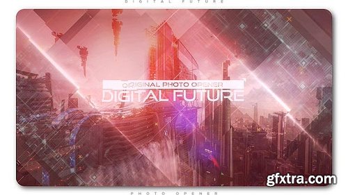 Videohive Digital Future Photo Opener 21223264