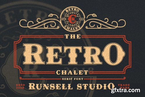 Retro Chalet Font Family - 2 Fonts