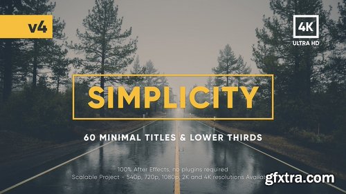 Videohive Simplicity Title Pack V4 17957957