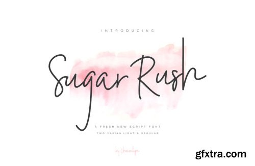 Sugar Rush Font Family - 2 Fonts