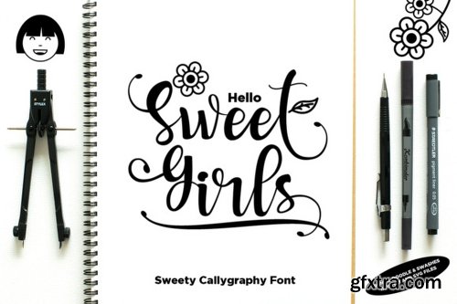 Sweet Girls Font Family - 3 Fonts