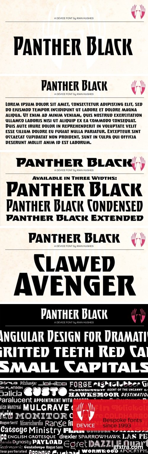 Panther Black Font Family