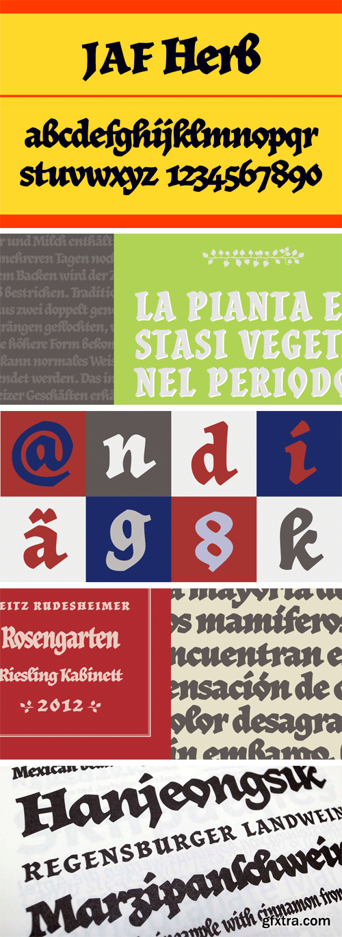 JAF Herb Font Family